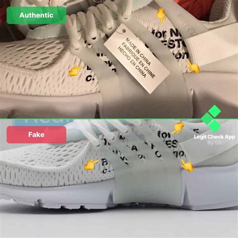 nike off white presto white real vs fake|How To Spot Fake Off.